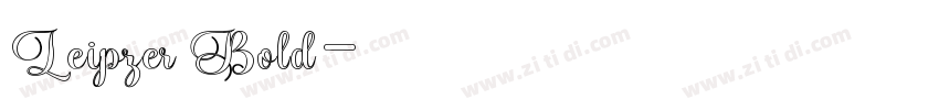 Leipzer Bold字体转换